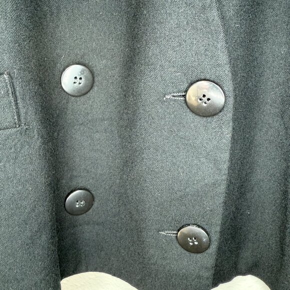 Vintage 80s Christian Dior The Suit Black Wool Double Breasted Blazer | L/XL - Picture 5 of 13